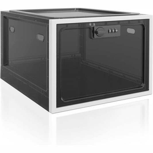 168189 - KUTI ILAÇESH - Kuti me Kyç për Sigurinë e Ilaçeve, Ushqimit dhe shtëpisë, ngjyrë e Zezë