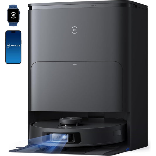 89011 - ECOVACS Fshëse Robotike DEEBOT T30S PRO me Mop, Fuqi Thithjeje 11,000 Pa, Teknologji ZeroTangle, Mop me Ujë të Nxehtë 70°C, Pastrim i Skajve me TruEdge™, Bateri 6,400 mAh, Shmangie Pengesash me Inteligjencë Artificiale