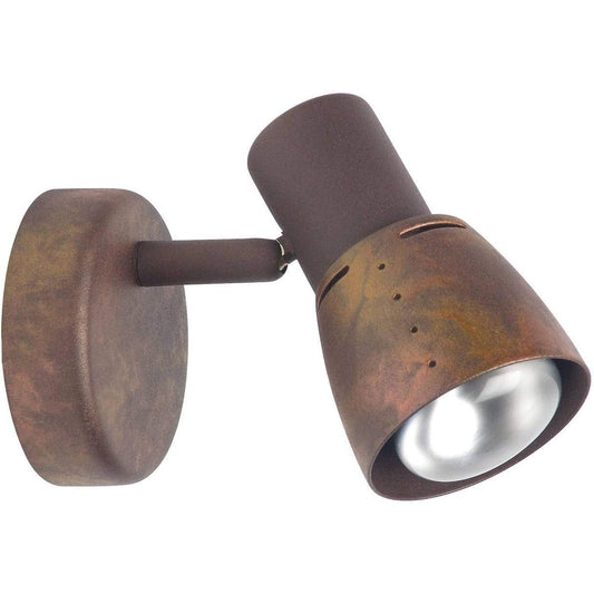 188097 - LLAMBË ANTIKE prej Bakri, e Montuar në Mur, R50, E14, 40W, Përshtatshme për Llamba Reflektuese (nuk Përfshihen), Shkalla Energjitike nga A++ në E, Kokë e Rrotullueshme