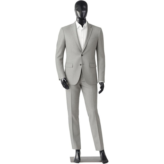 167299 - SERENELIFE Manekin Mashkull, Trup 185 cm, me Kokë të Rregullueshme dhe Gjymtyrë Fleksibile, për Dyqane Veshjesh dhe Butiqe, Ngjyra e Zezë