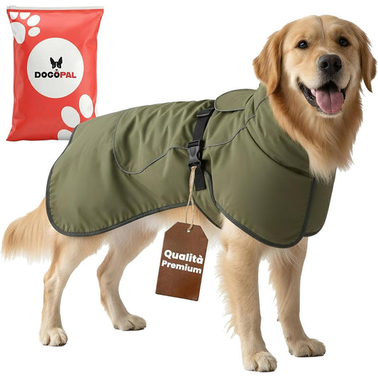 209478 - DOGOPAL - Xhaketë e papërshkueshme nga uji për qenë, e përshtatshme për qenë të vegjël, të mesëm dhe të mëdhenj, reflektuese kundër erës me rreshtim të ngrohtë, Xhaketë e frymëmarrshme për dimrin e ftohtë, madhësi 60