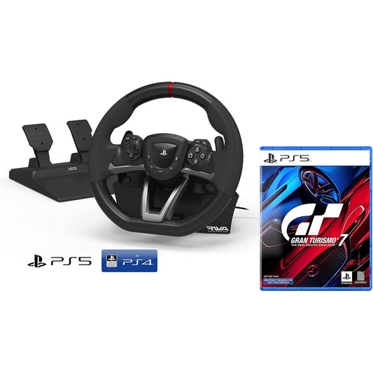 188632 - SONY Playstation 5 - Timon dhe Pedalat me Licencë, Përshtatshme për PS4/PS5, Modeli i Ri + Loja Gran Turismo 7