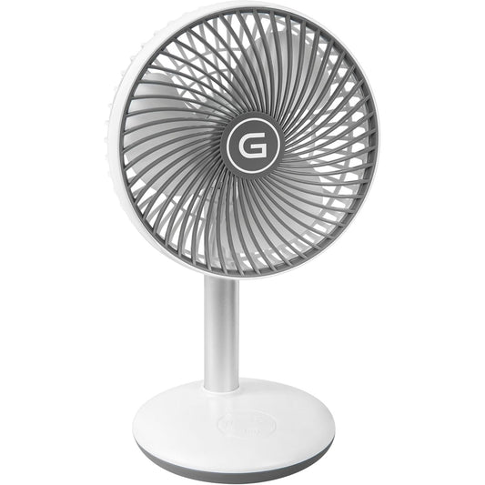 178191 - GUTFELS Venti 3010 R - Ventilator Tavoline me Diametër 15 cm, USB, Bateri 4000 mAh, Kontroll me Prekje, 4 Shpejtësi