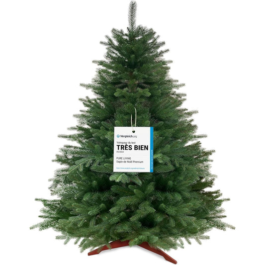 177118 - GARANCI 10-Vjeçare PEMË E KRISHTLINDJEVE PURE LIVING Bredhi Artificiale 180 cm me Degë të dendura dhe Mbështetëse Druri