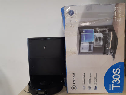 89011 - ECOVACS Fshëse Robotike DEEBOT T30S PRO me Mop, Fuqi Thithjeje 11,000 Pa, Teknologji ZeroTangle, Mop me Ujë të Nxehtë 70°C, Pastrim i Skajve me TruEdge™, Bateri 6,400 mAh, Shmangie Pengesash me Inteligjencë Artificiale