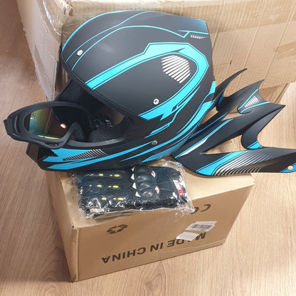 177250 - ZJRA - Helmese Motoçikleteje për të Rinj, e Çertifikuar DOT/ECE, për Skuter, Biçikletë Malore, Ski, e Përshtatshme për të Gjitha Stinët, Madhësia M, për Djem dhe Vajza